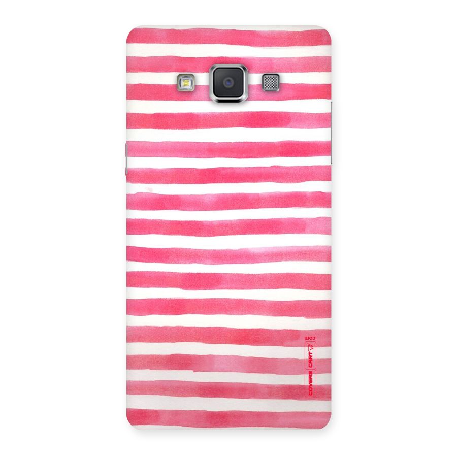 White And Pink Stripes Back Case for Galaxy Grand 3
