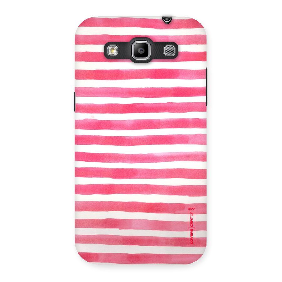 White And Pink Stripes Back Case for Galaxy Grand Quattro