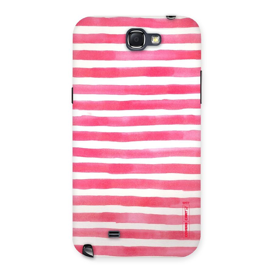 White And Pink Stripes Back Case for Galaxy Note 2