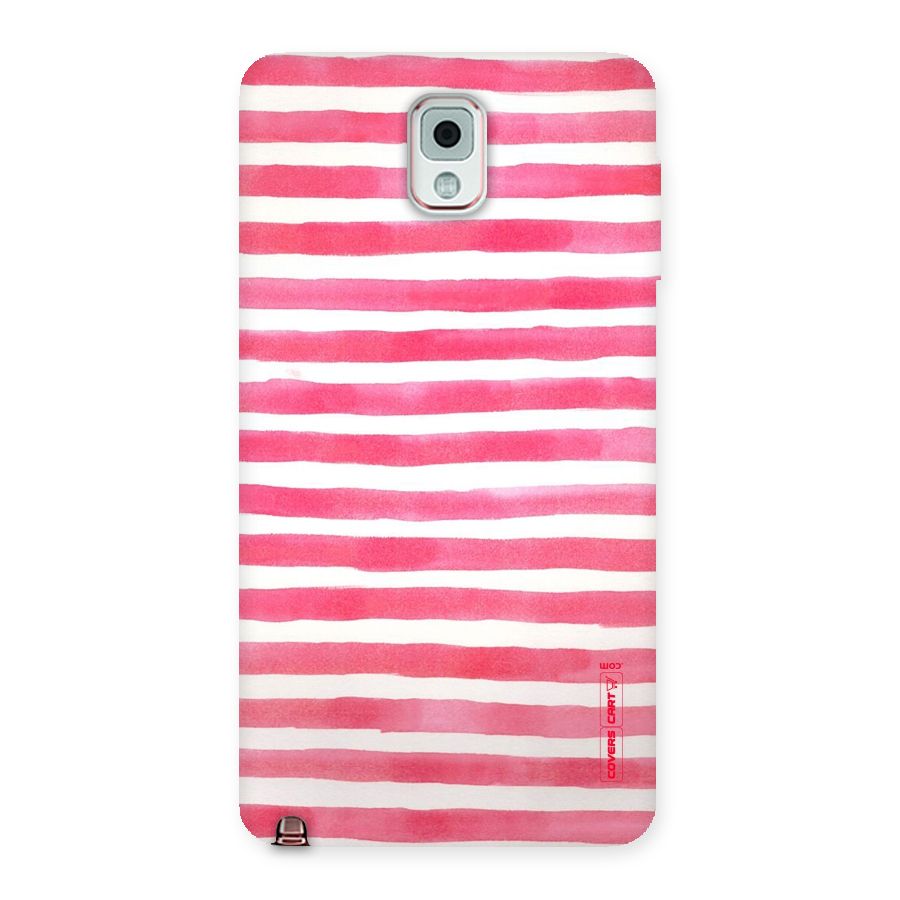 White And Pink Stripes Back Case for Galaxy Note 3