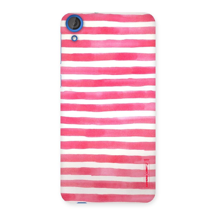 White And Pink Stripes Back Case for HTC Desire 820