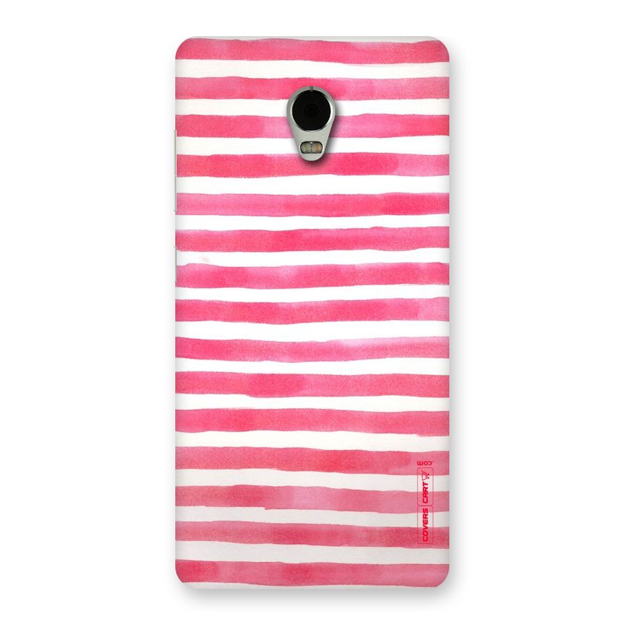 White And Pink Stripes Back Case for Lenovo Vibe P1