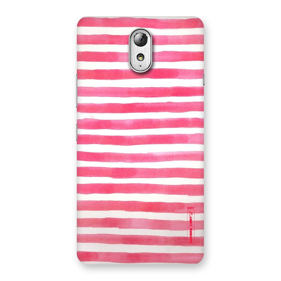 White And Pink Stripes Back Case for Lenovo Vibe P1M