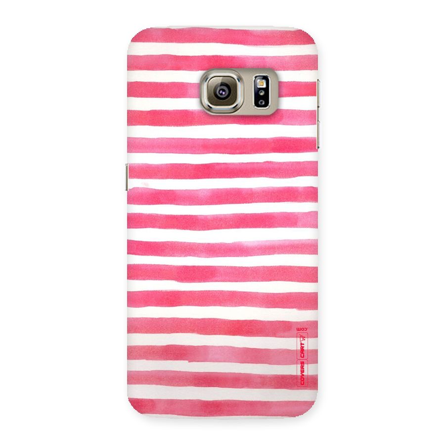 White And Pink Stripes Back Case for Samsung Galaxy S6 Edge Plus