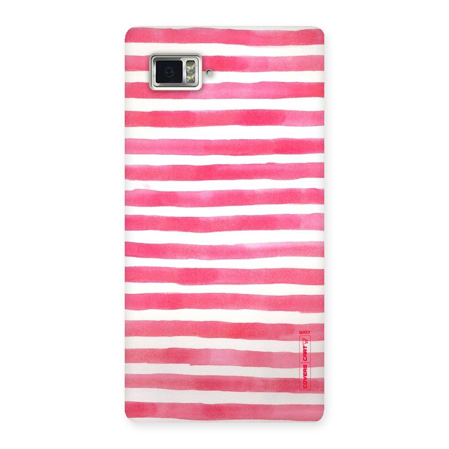 White And Pink Stripes Back Case for Vibe Z2 Pro K920