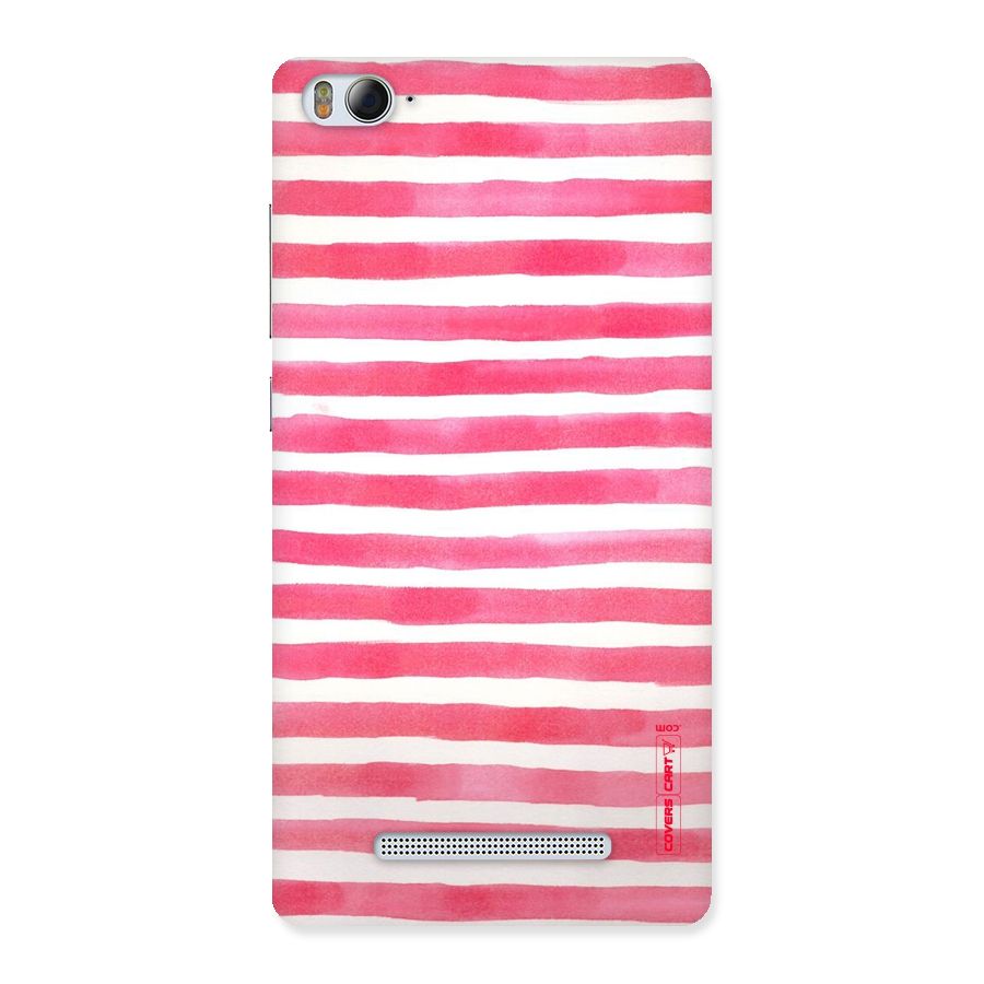 White And Pink Stripes Back Case for Xiaomi Mi4i