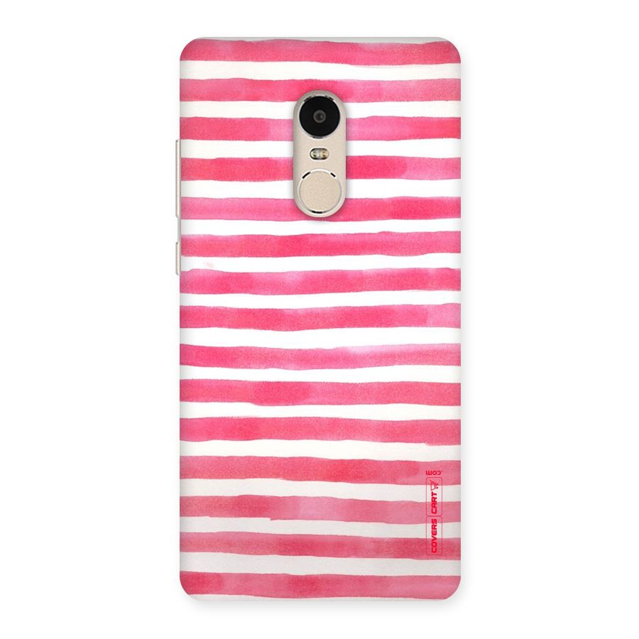 White And Pink Stripes Back Case for Xiaomi Redmi Note 4