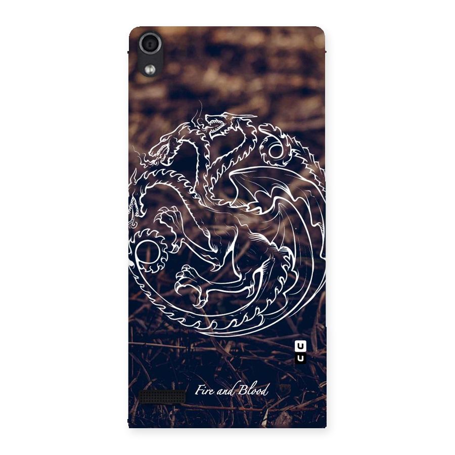 White Circle Back Case for Ascend P6