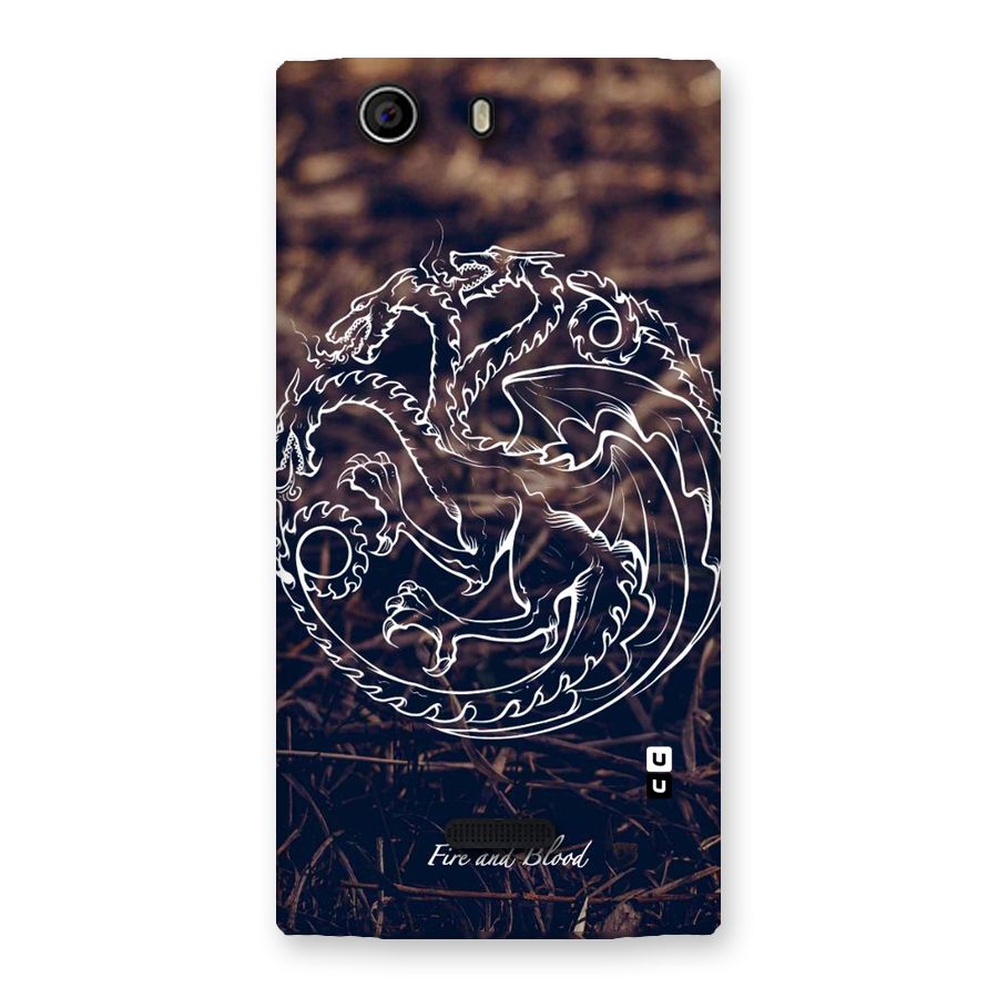 White Circle Back Case for Canvas Nitro 2 E311