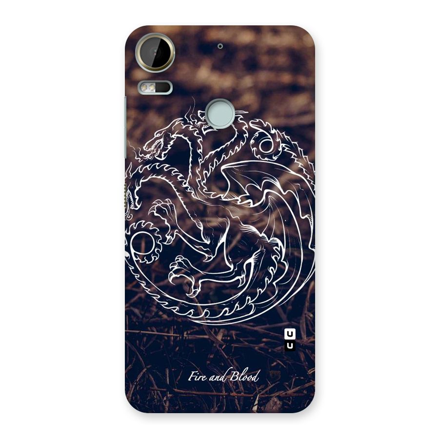 White Circle Back Case for Desire 10 Pro