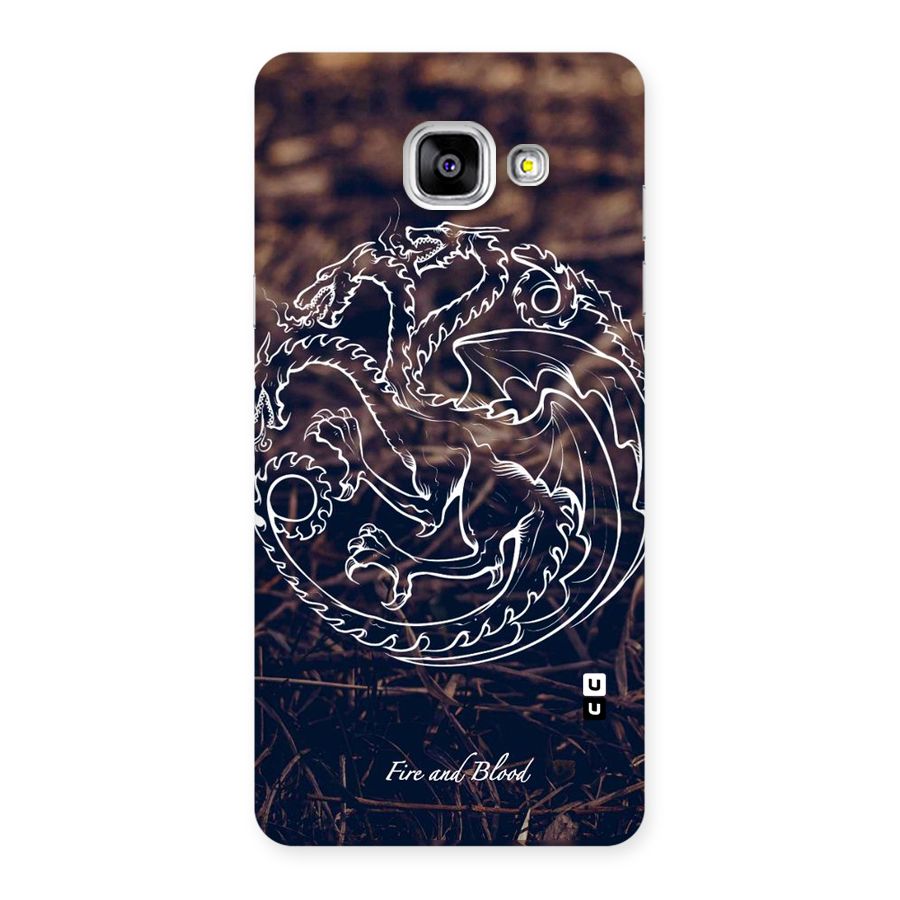 White Circle Back Case for Galaxy A5 2016