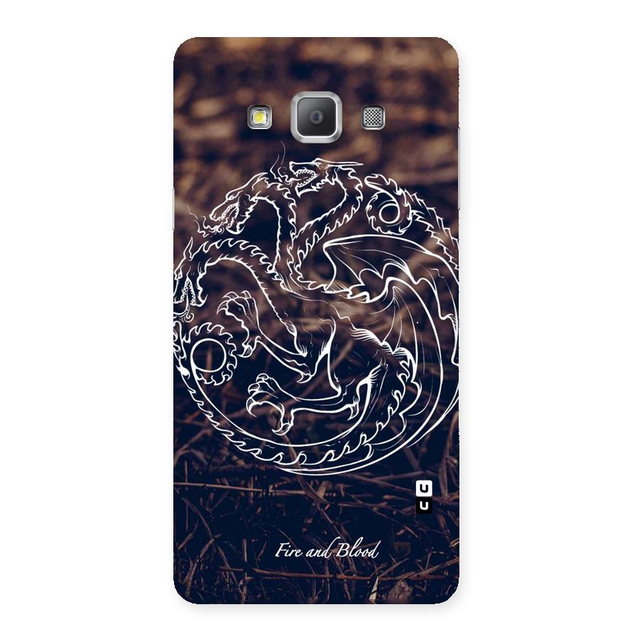 White Circle Back Case for Galaxy A7