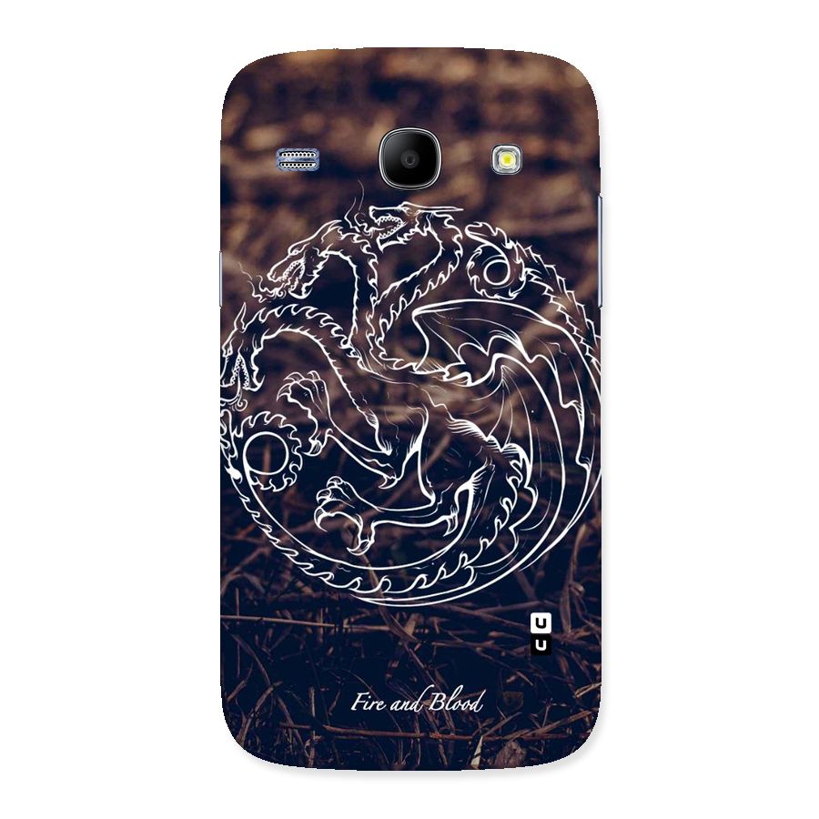 White Circle Back Case for Galaxy Core