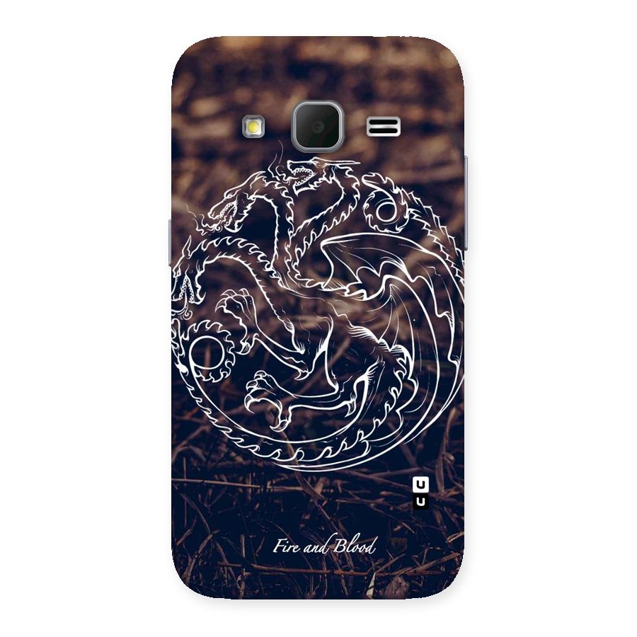 White Circle Back Case for Galaxy Core Prime