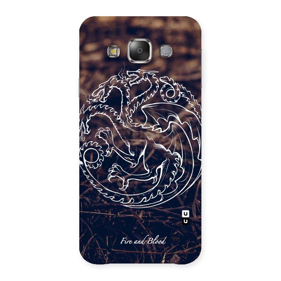 White Circle Back Case for Galaxy E7