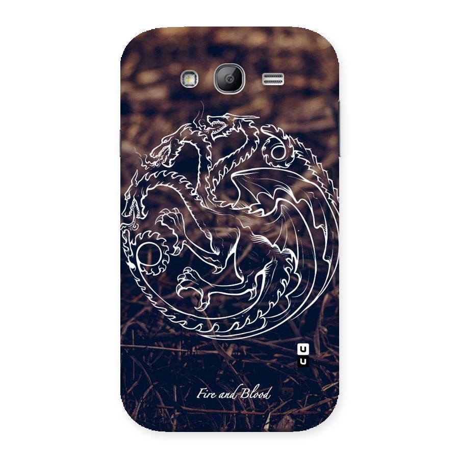 White Circle Back Case for Galaxy Grand Neo Plus