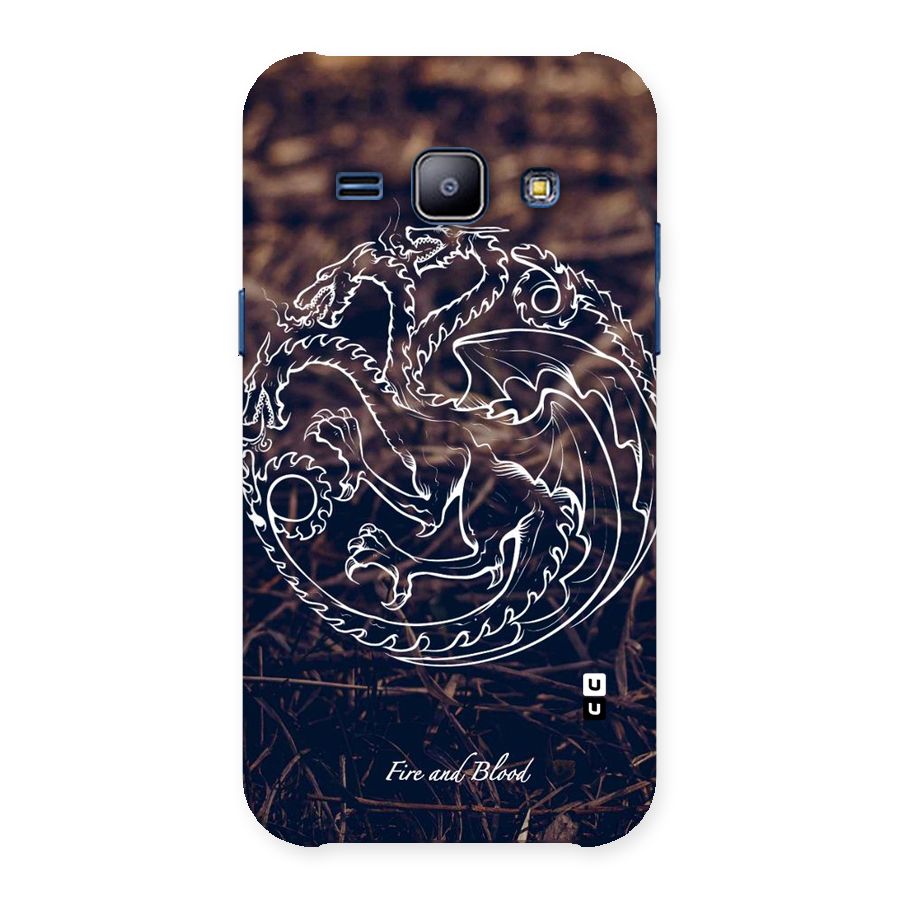 White Circle Back Case for Galaxy J1