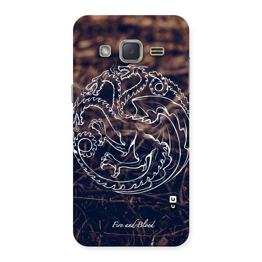 White Circle Back Case for Galaxy J2