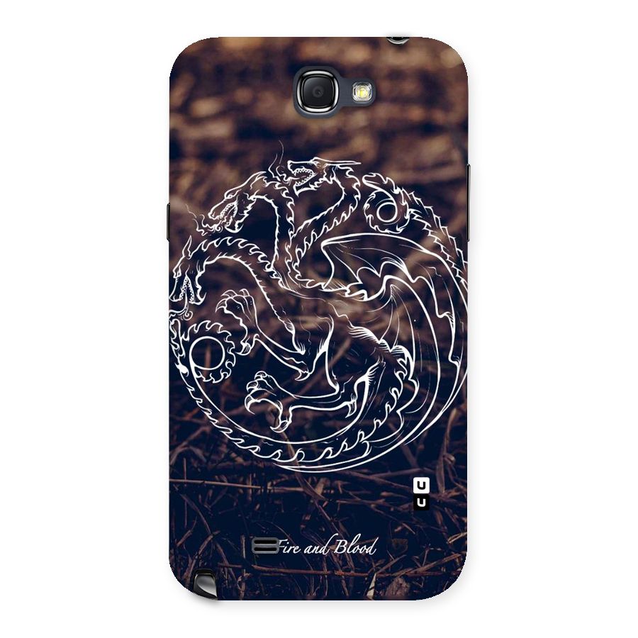 White Circle Back Case for Galaxy Note 2