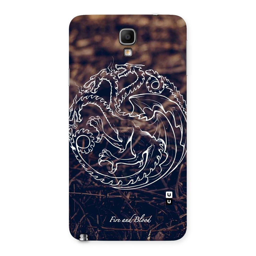 White Circle Back Case for Galaxy Note 3 Neo