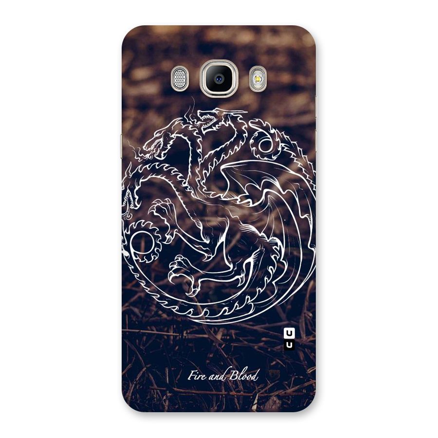 White Circle Back Case for Galaxy On8