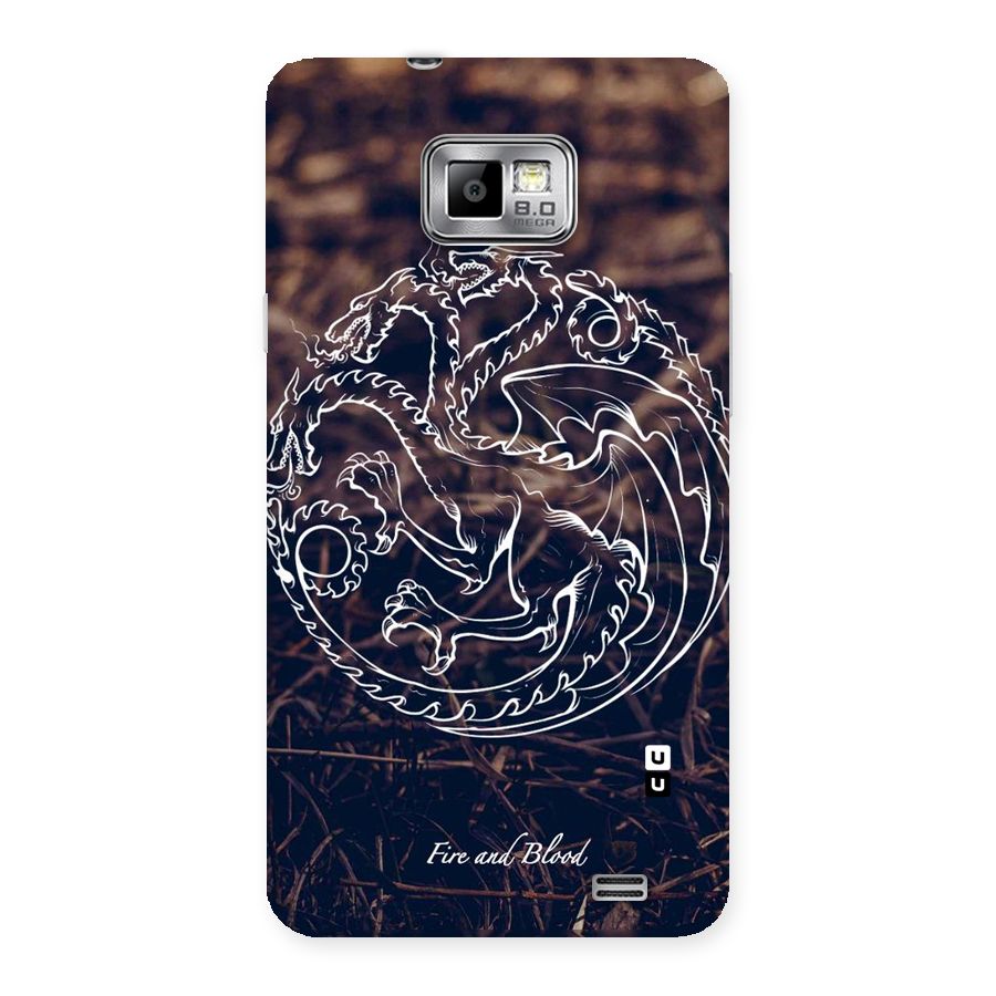 White Circle Back Case for Galaxy S2