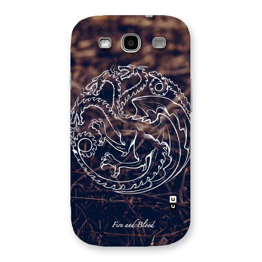 White Circle Back Case for Galaxy S3