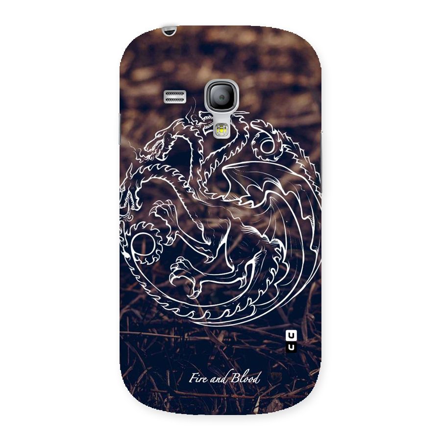 White Circle Back Case for Galaxy S3 Mini