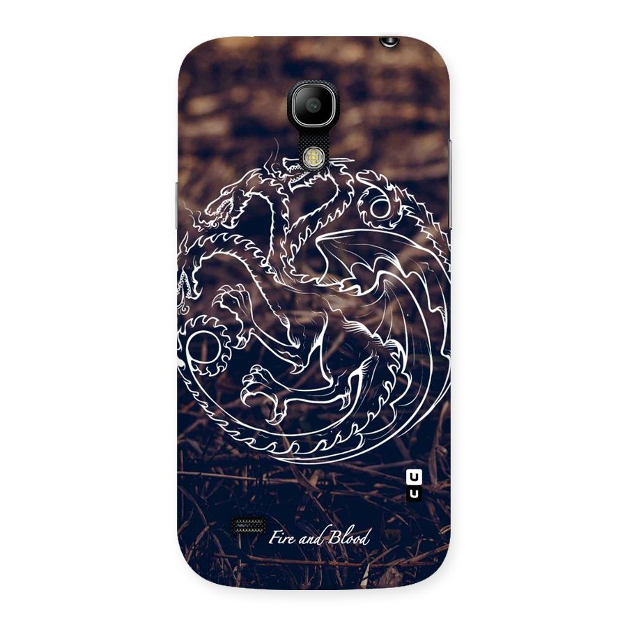 White Circle Back Case for Galaxy S4 Mini