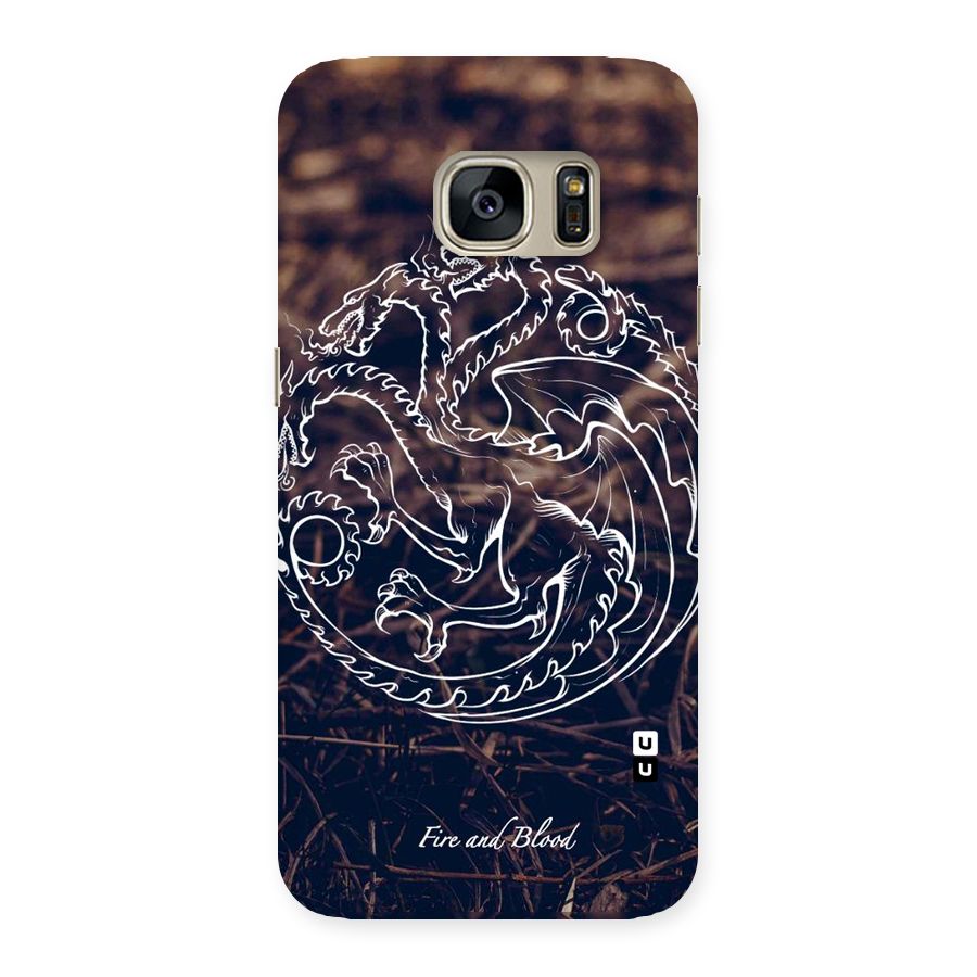 White Circle Back Case for Galaxy S7