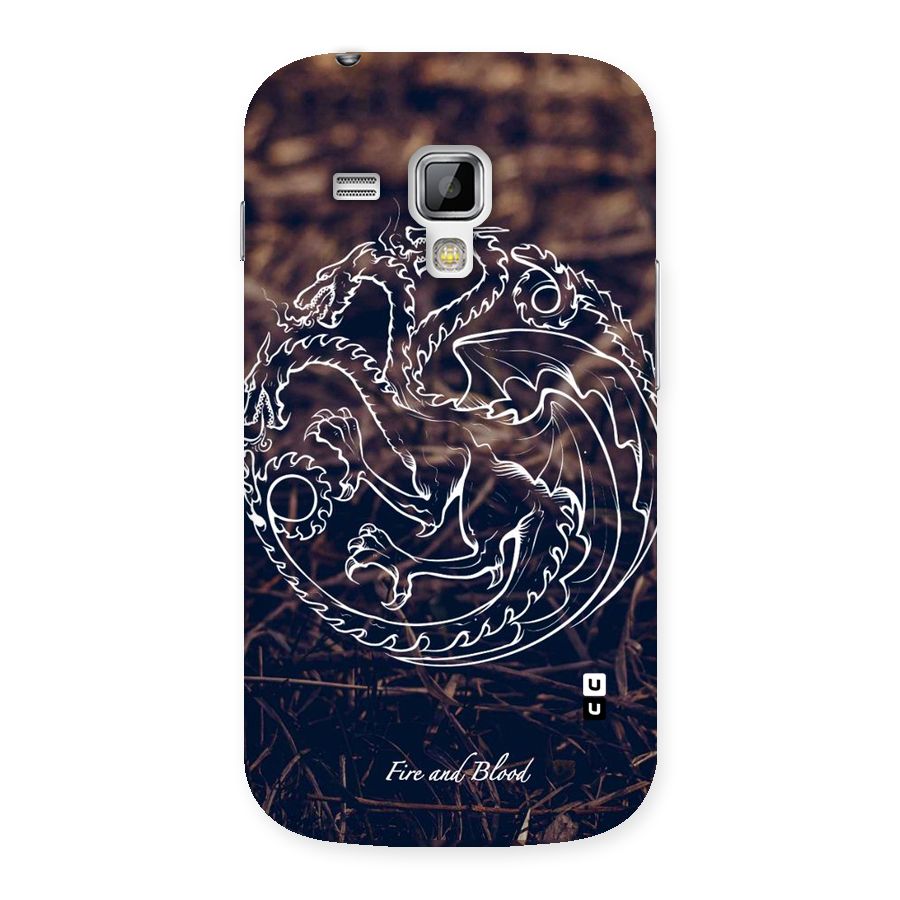 White Circle Back Case for Galaxy S Duos