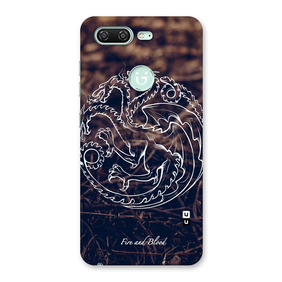 White Circle Back Case for Gionee S10