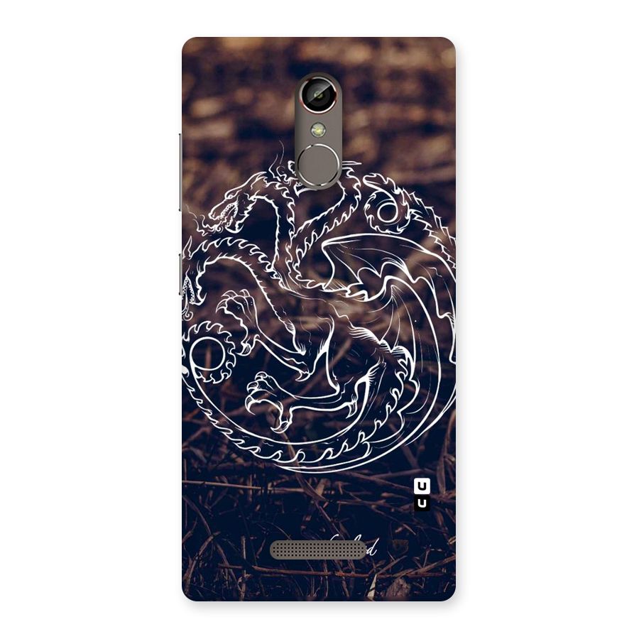 White Circle Back Case for Gionee S6s