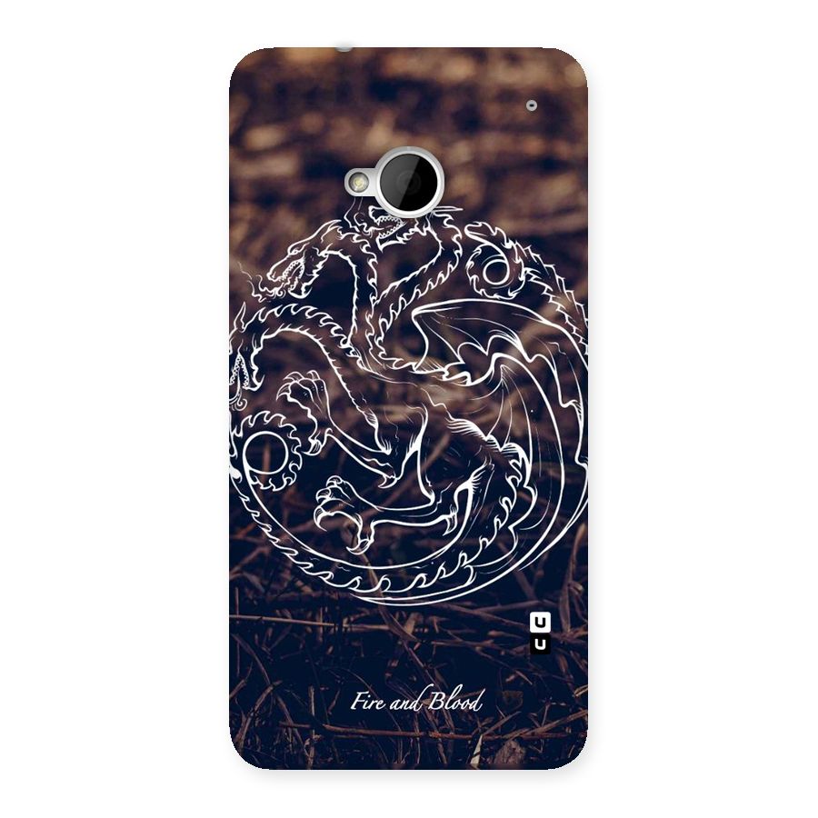 White Circle Back Case for HTC One M7