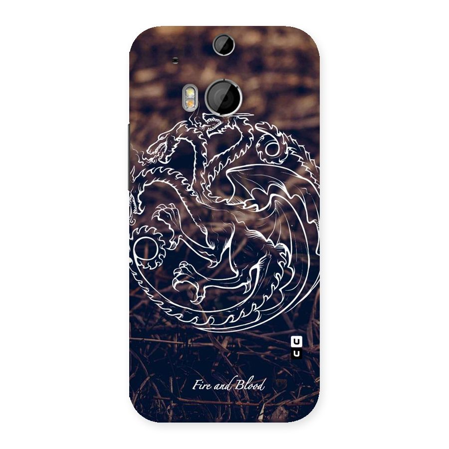 White Circle Back Case for HTC One M8
