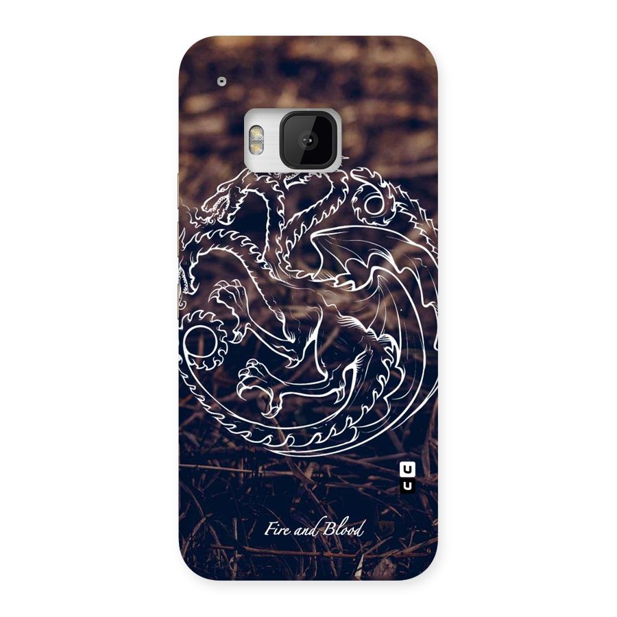 White Circle Back Case for HTC One M9
