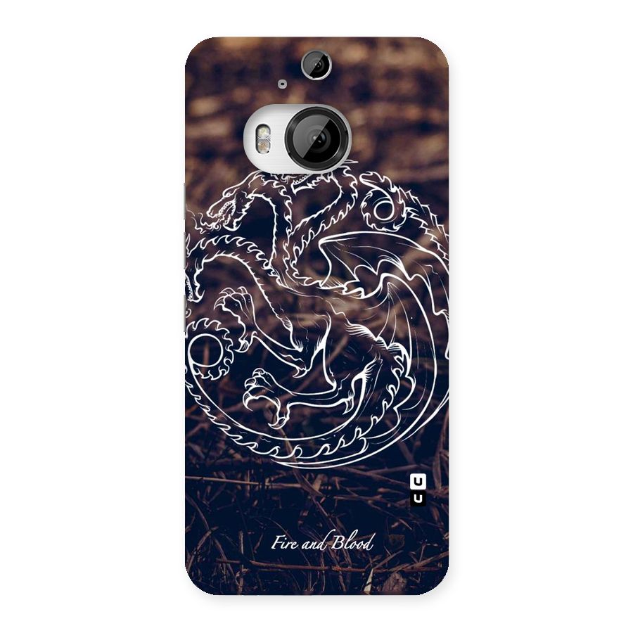 White Circle Back Case for HTC One M9 Plus