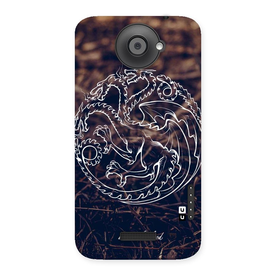 White Circle Back Case for HTC One X