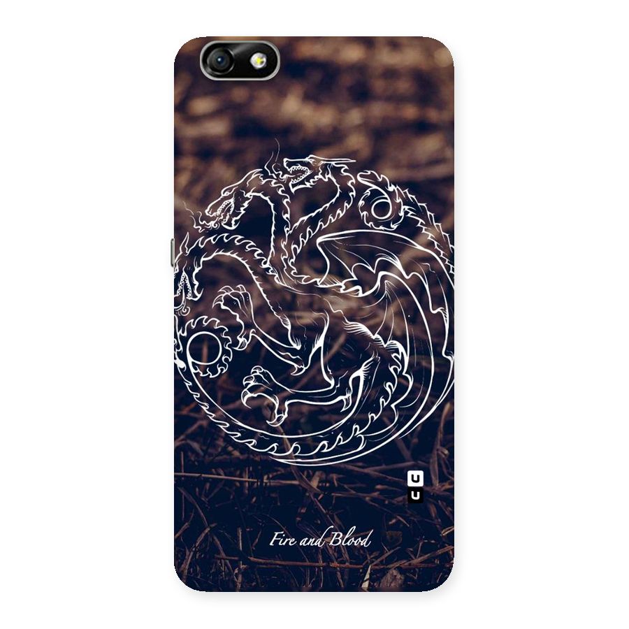 White Circle Back Case for Honor 4X