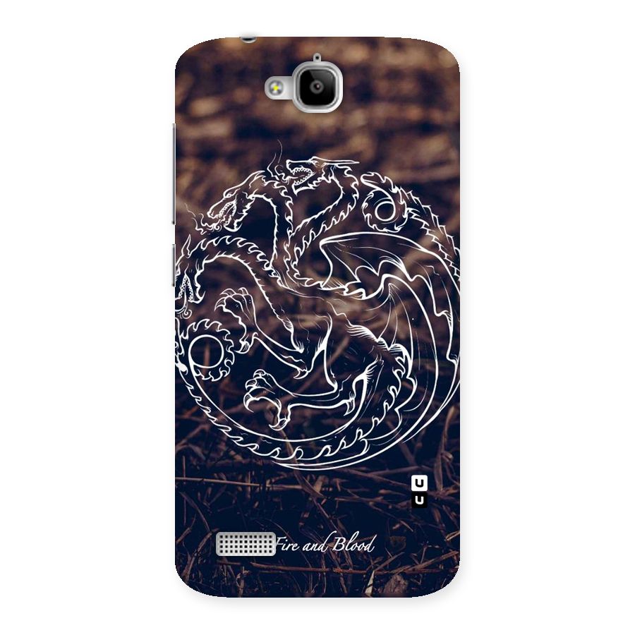 White Circle Back Case for Honor Holly