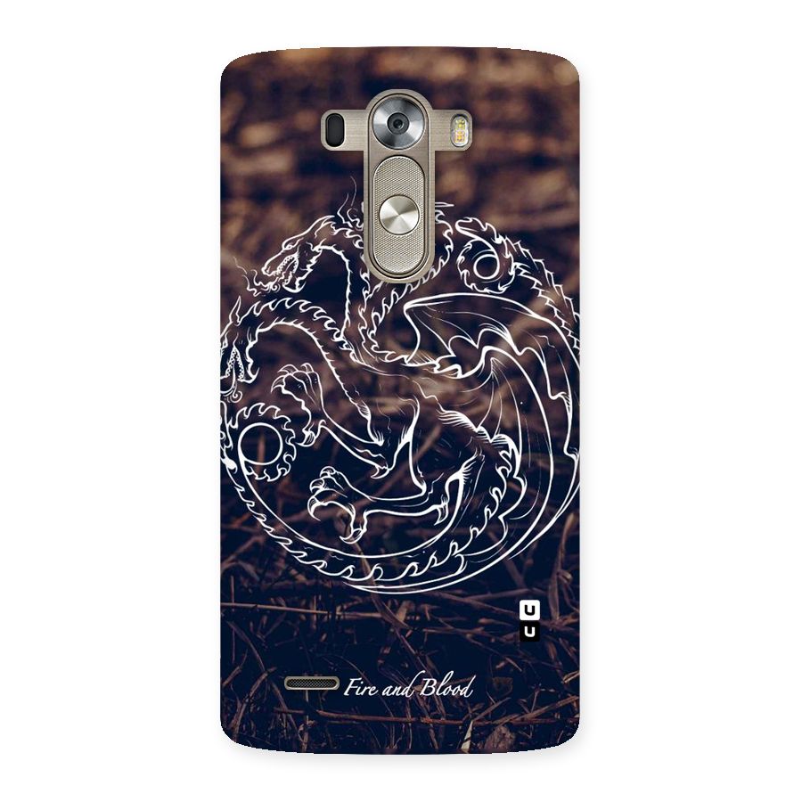 White Circle Back Case for LG G3