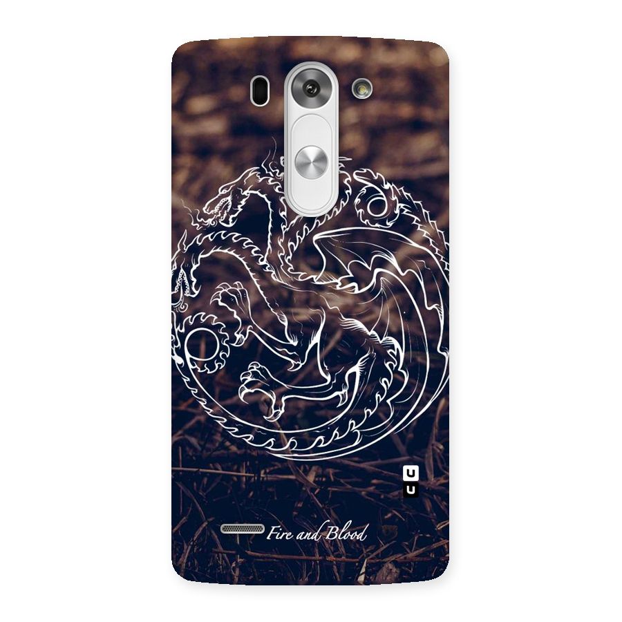 White Circle Back Case for LG G3 Mini
