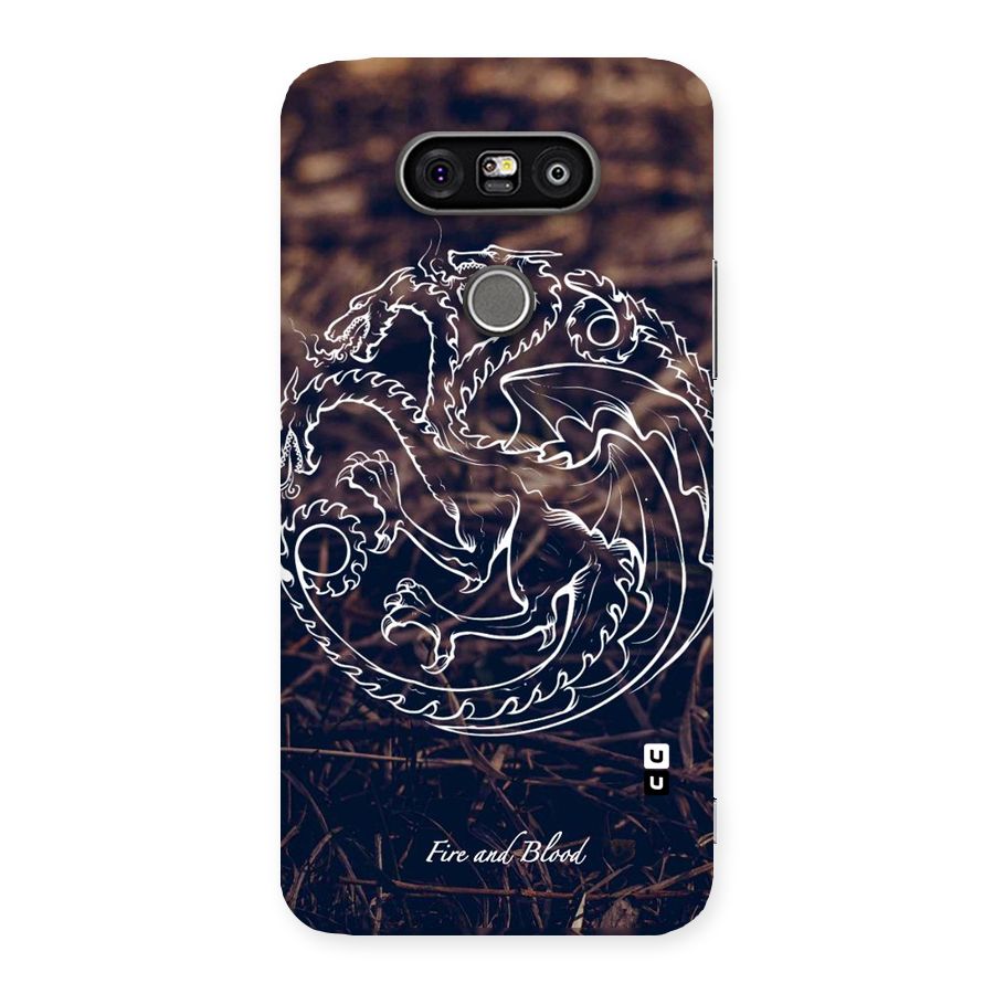 White Circle Back Case for LG G5