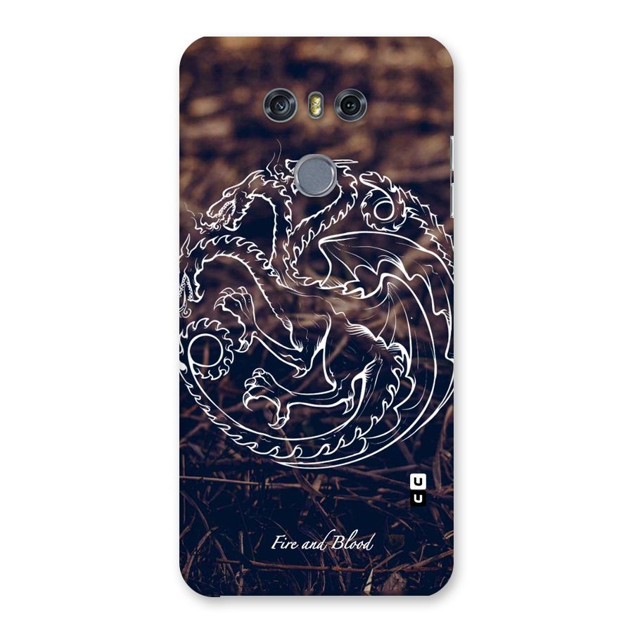 White Circle Back Case for LG G6