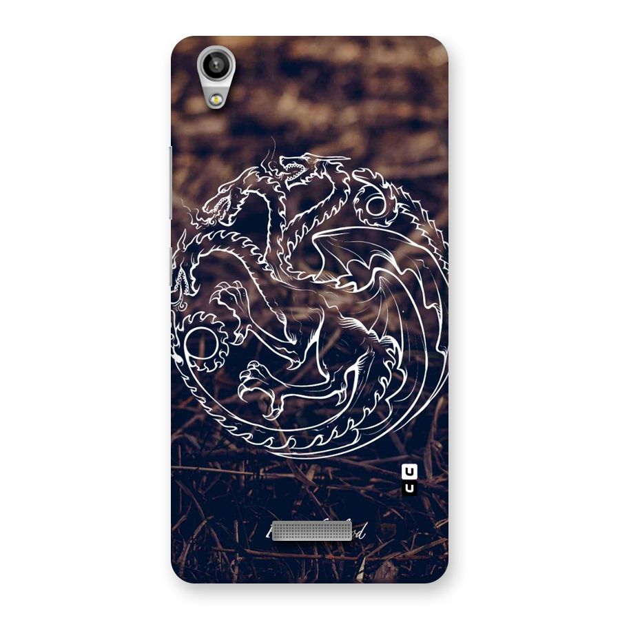 White Circle Back Case for Lava-Pixel-V1