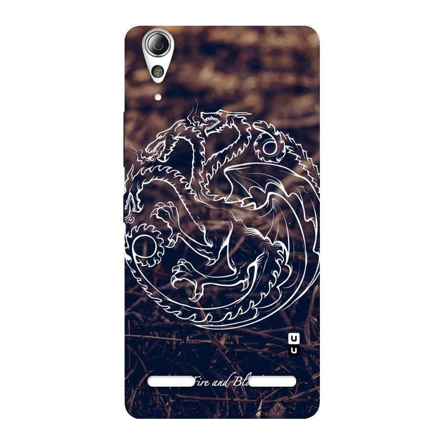 White Circle Back Case for Lenovo A6000
