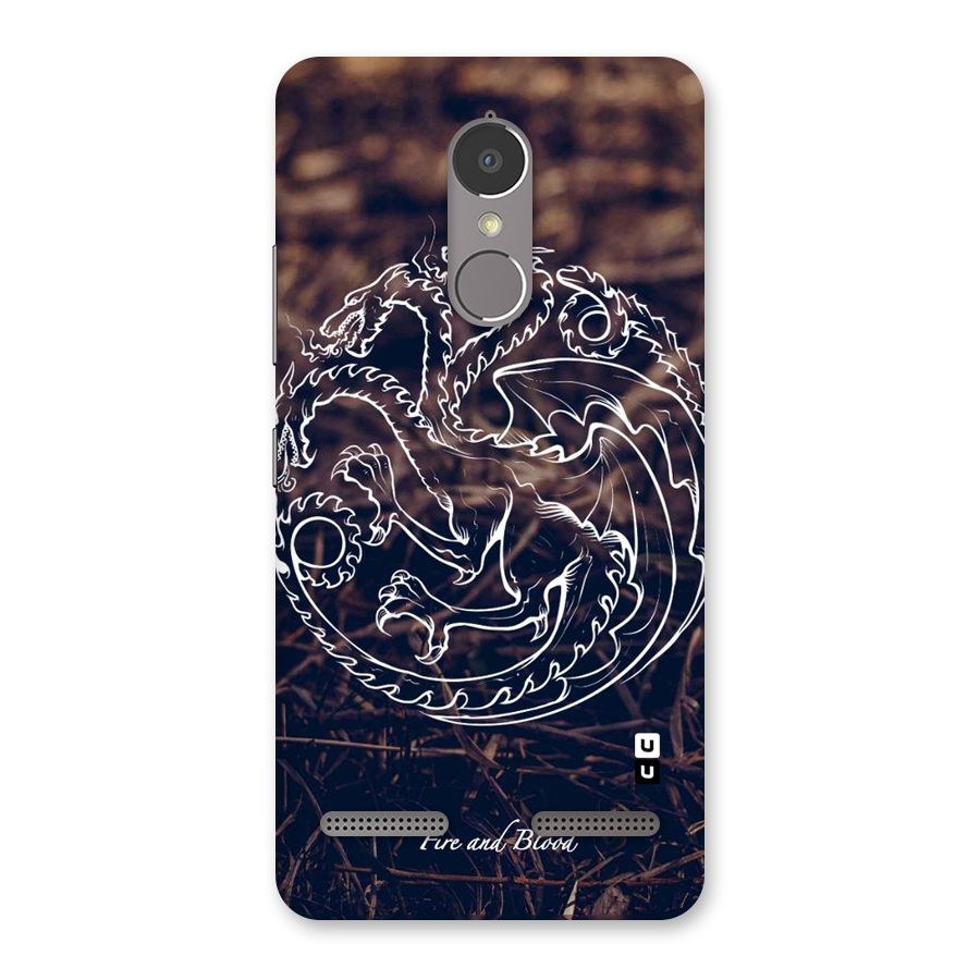 White Circle Back Case for Lenovo K6