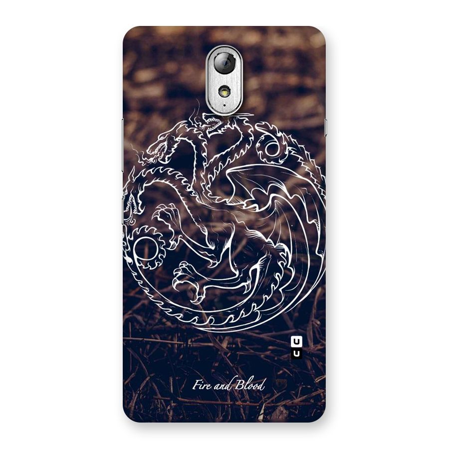 White Circle Back Case for Lenovo Vibe P1M