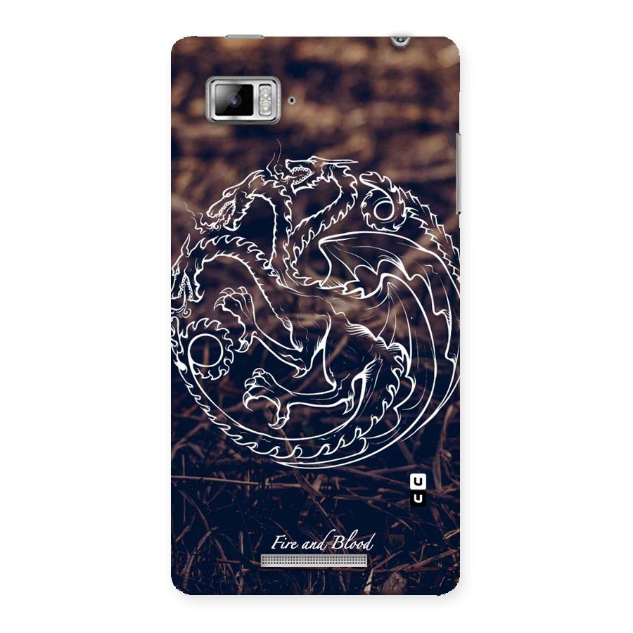 White Circle Back Case for Lenovo Vibe Z K910