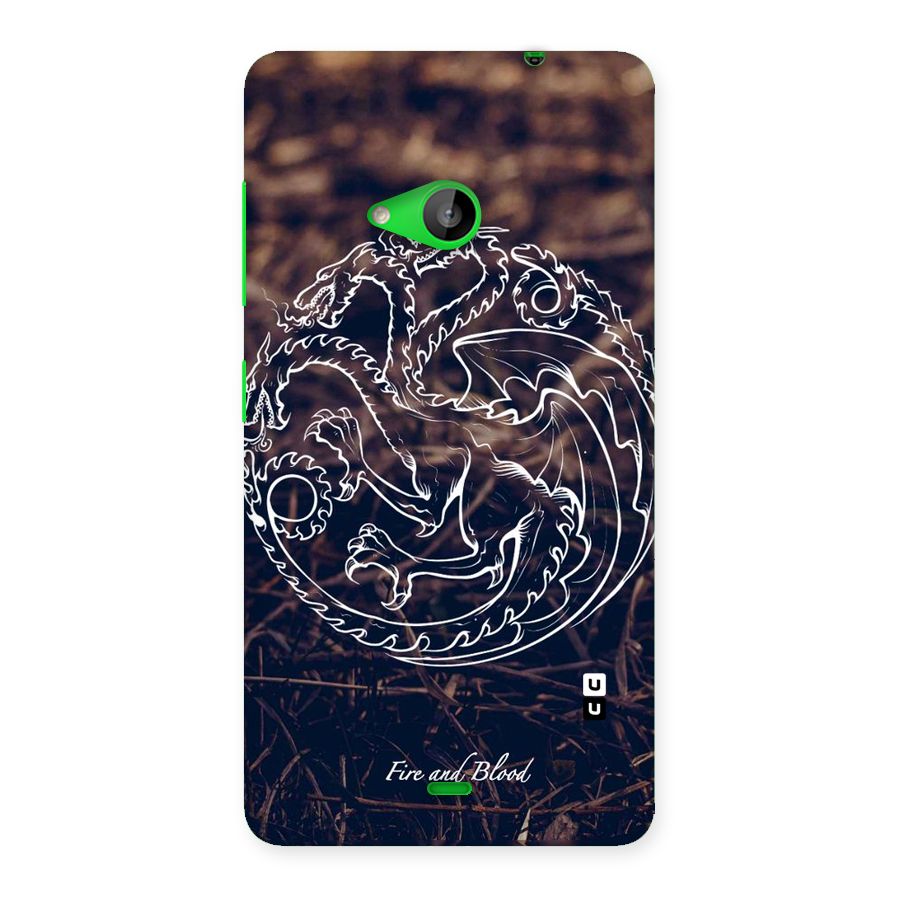 White Circle Back Case for Lumia 535